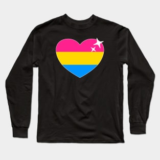 Pan Sexual Flag - Pansexual Heart Long Sleeve T-Shirt
